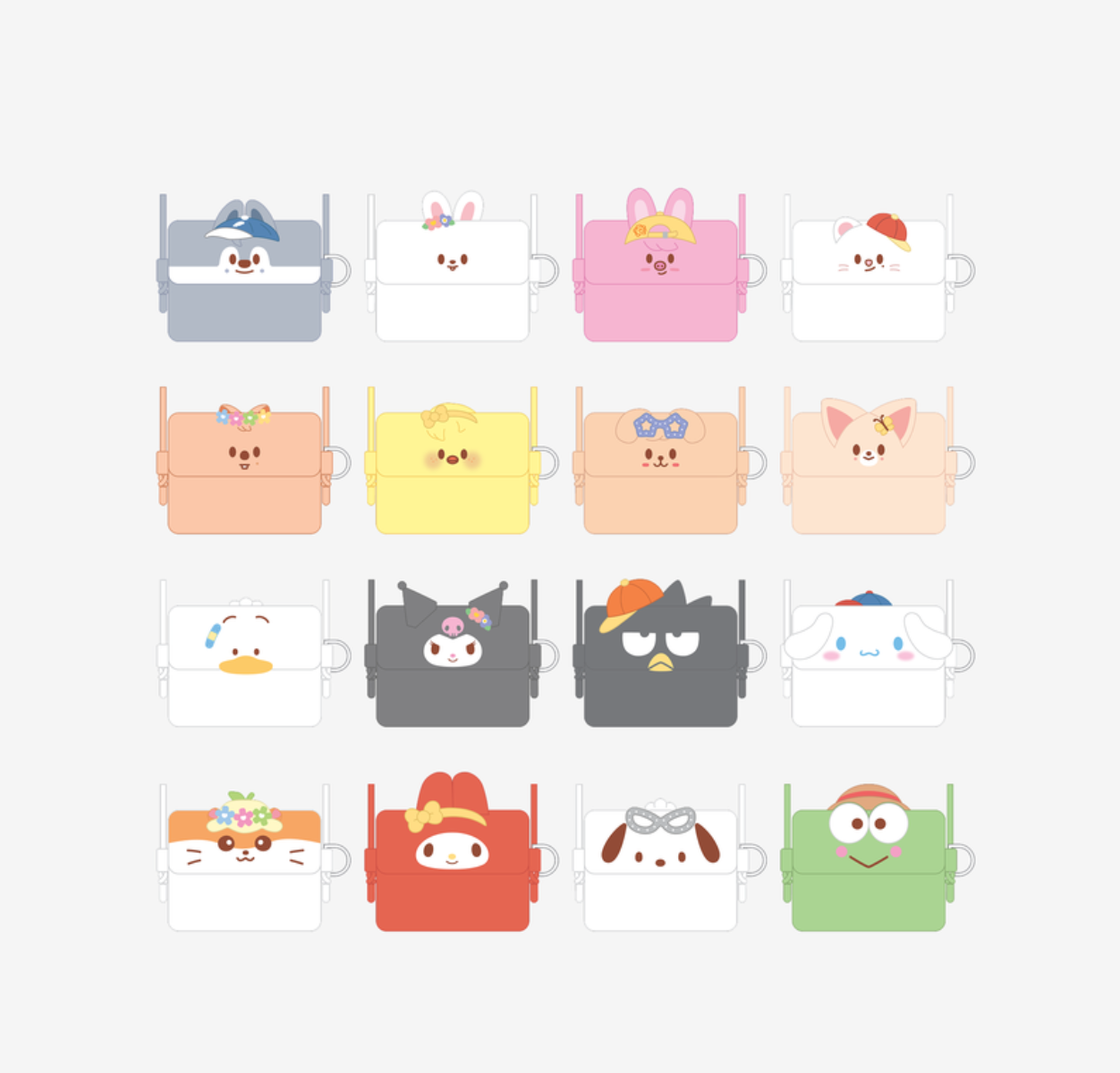 SKZOO X SANRIO CHARACTERS - Card Wallet Cross Bag