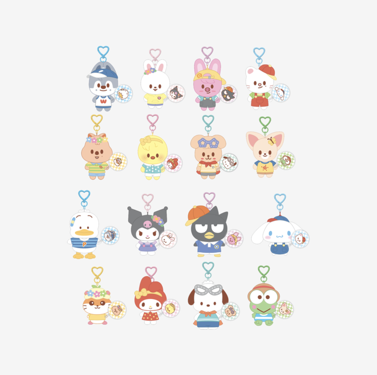 SKZOO X SANRIO CHARACTERS - Peluche 10cm mini picket ver.