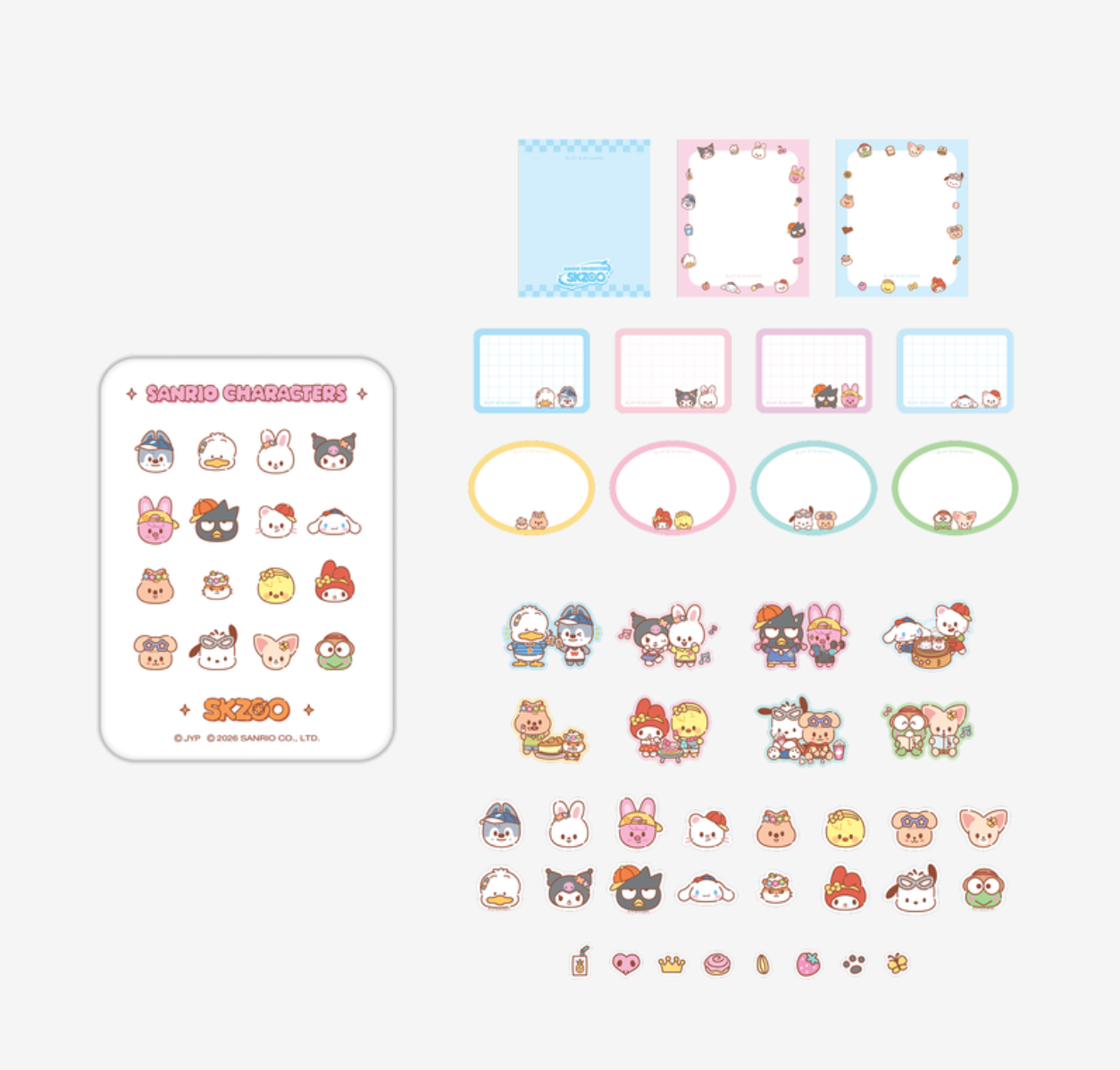SKZOO X SANRIO CHARACTERS - Boîte de post-its