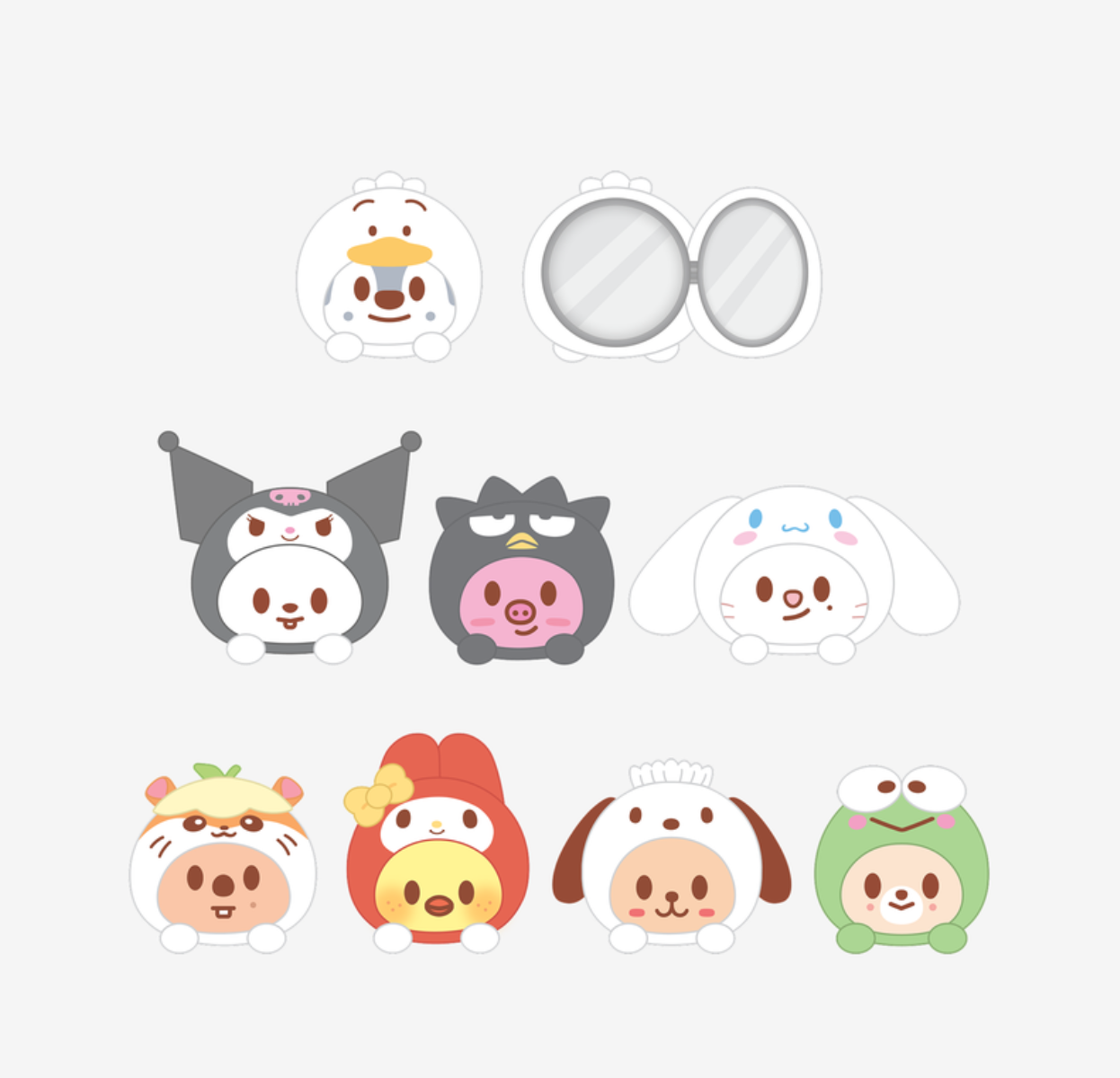 SKZOO X SANRIO CHARACTERS - Plush mirror