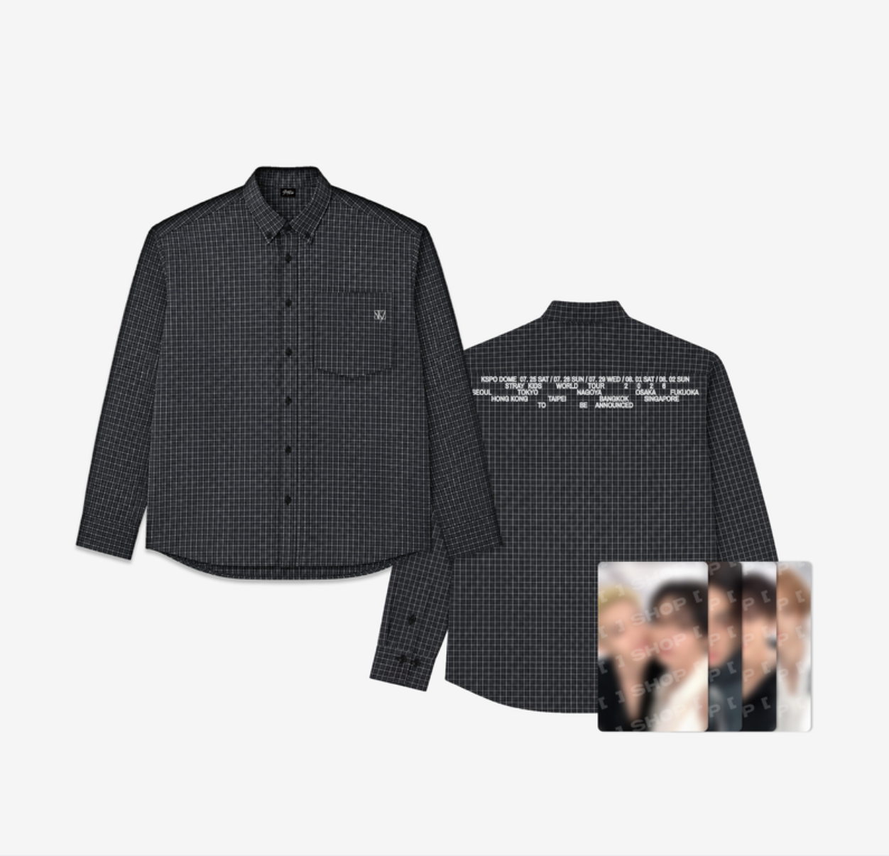 STRAY KIDS [RUN IT] - CHECK SHIRT