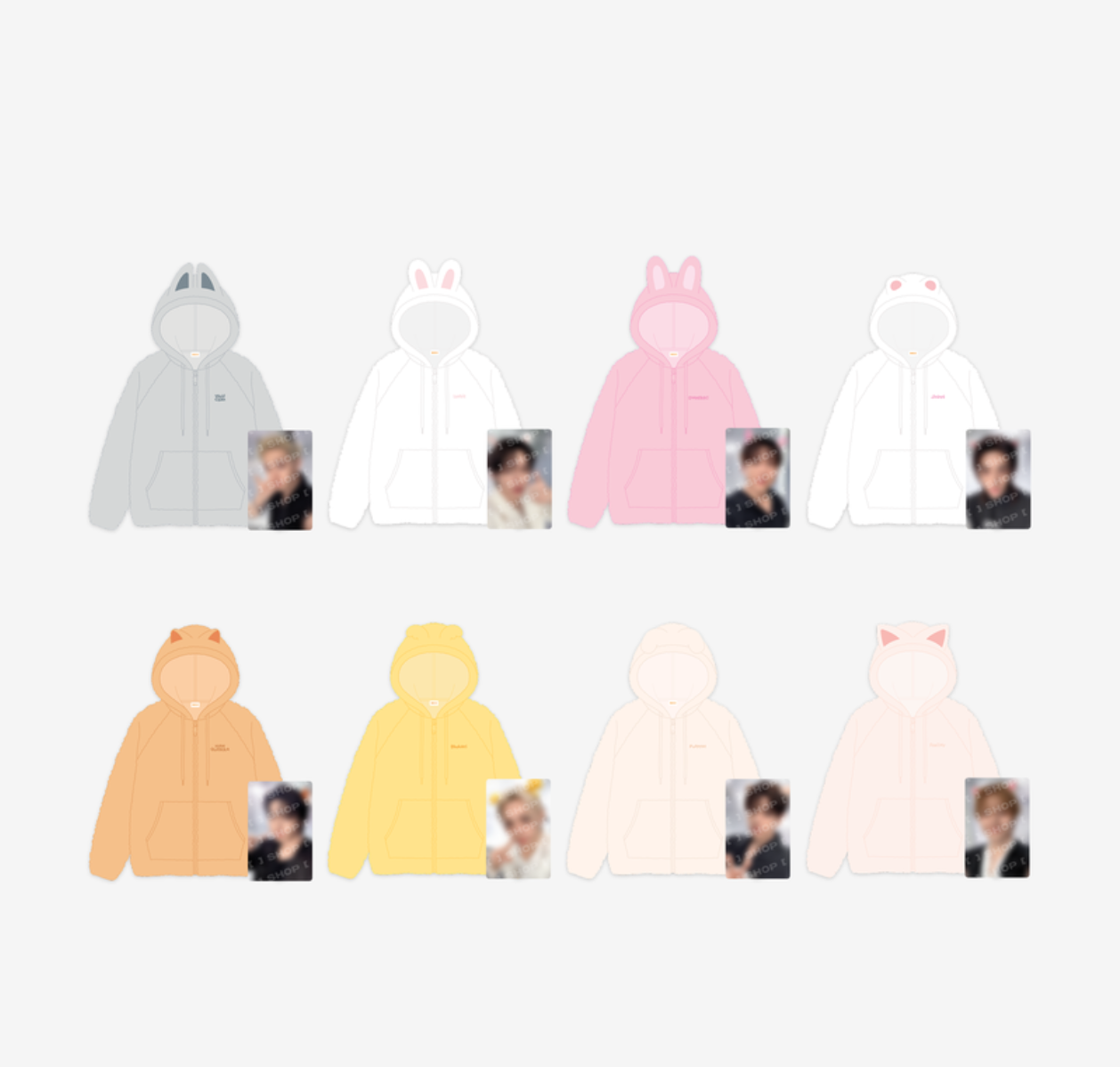 STRAY KIDS [RUN IT] - SKZOO FLEECE HOOD ZIP-UP