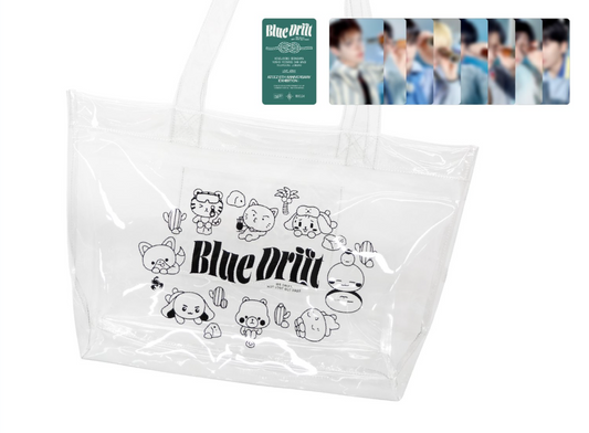 ATEEZ 8th Anniversary Exhibition Blue Drift - Clear shopper bag