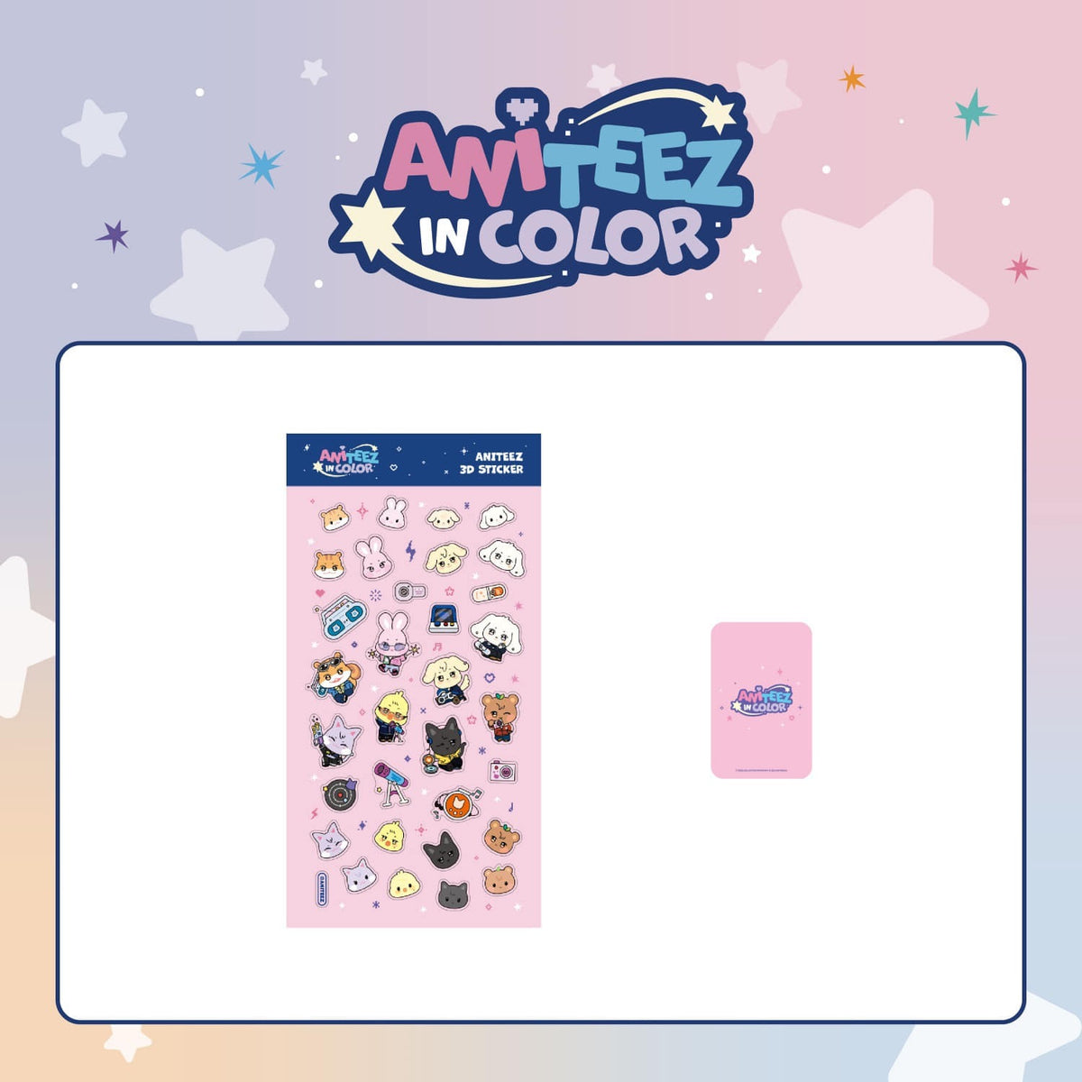 [ANITEEZ IN COLOR] Stickers 3D