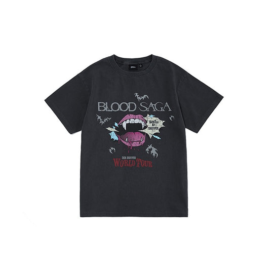 ENHYPEN BLOOD SAGA T-shirt (noir charbon)