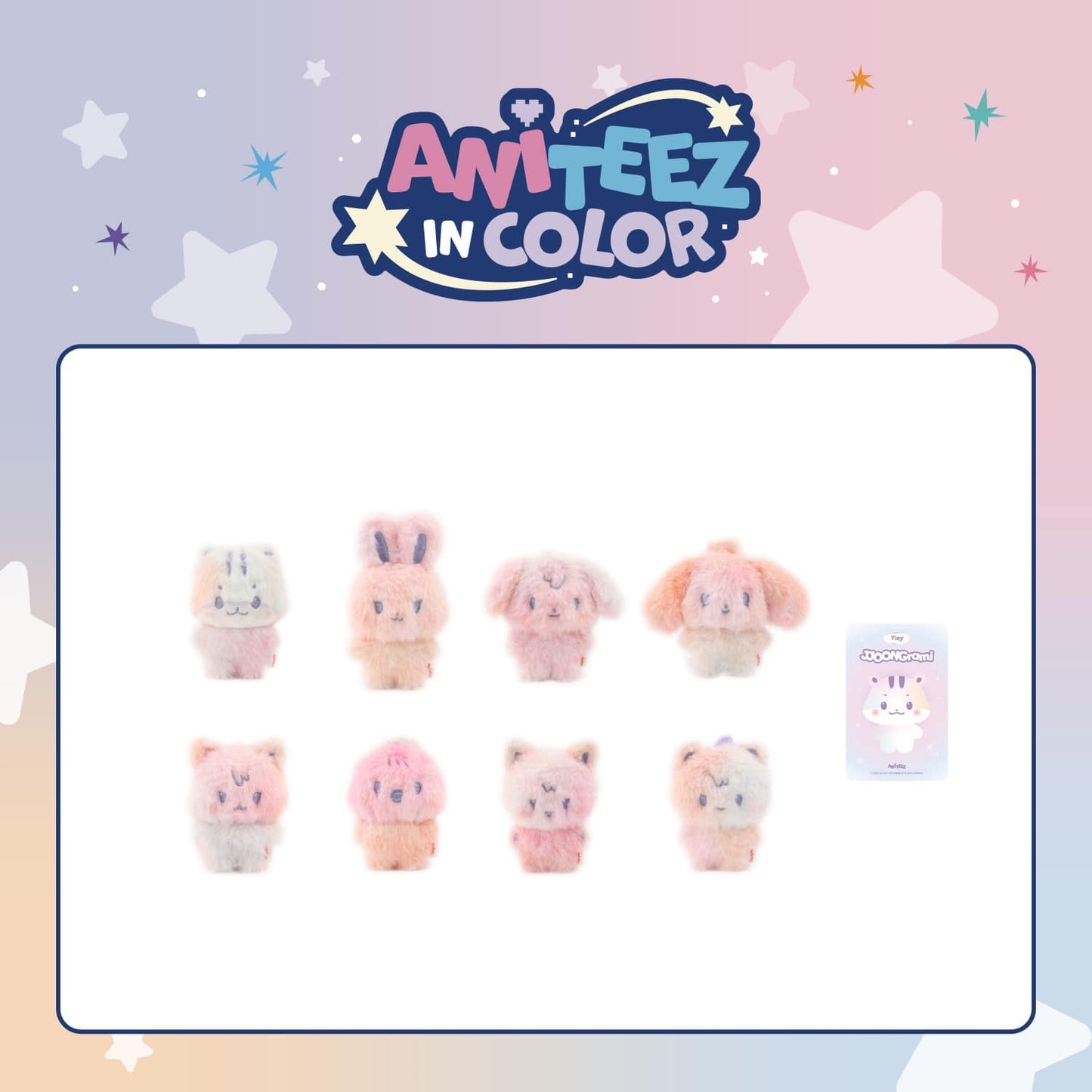 [ANITEEZ IN COLOR] Peluche Tiny ANITEEZ color mix